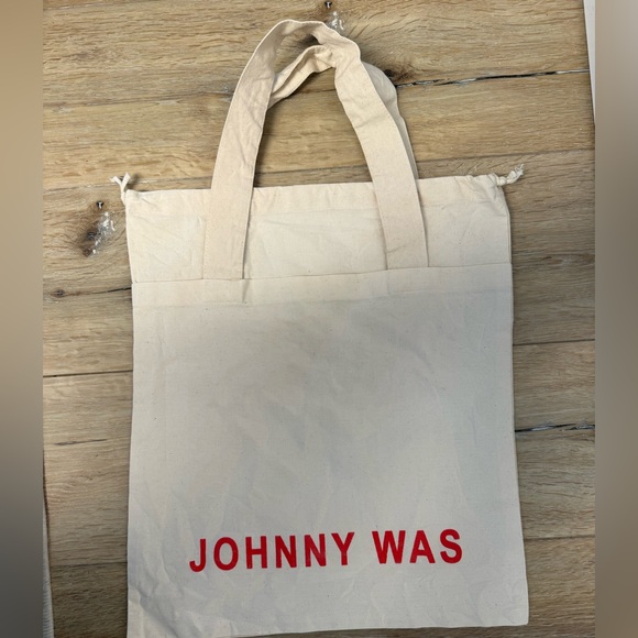 Johnny Was Handbags - Johnny Was Canvas Tote Bag Red Logo Reusable Shopper Eco Cotton